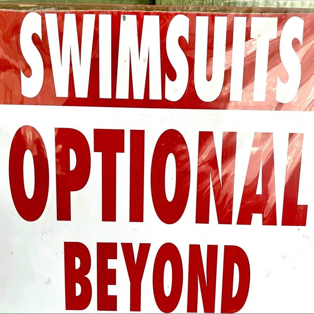 NEW Swimsuits Optional Metal Sign